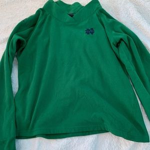 Norte Dame fleece sweater green